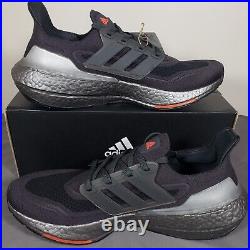 Adidas Ultraboost 21 Black/Carbon Grey Running Shoe Mens Sizes 10-13 New FY3952