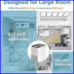 Air Purifier For Home Large Room H13 True HEPA Washable Filter Air Cleaner PM2.5