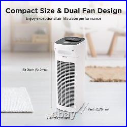 Air Purifier For Home Large Room H13 True HEPA Washable Filter Air Cleaner PM2.5
