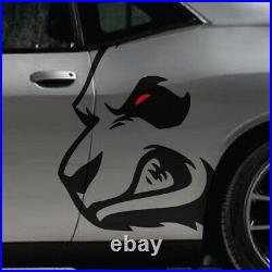Angry Growling Panda Bear Side Vinyl Vehicle Graphic Decal Car Bed Truck Pickup