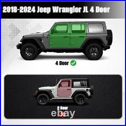 Armor Running Boards for 2018-2024 Jeep Wrangler JL 4 Door Nerf Bar Side Steps