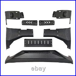 Armor Windshield Frame Cover Visor Cowl with LED Lights For Jeep Wrangler JL 18-24