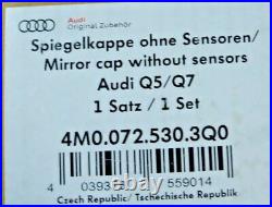 Audi OEM 4M Q7 2016+ B9 Q5 2017+ Carbon Fiber Side Mirror Back Pair Brand New