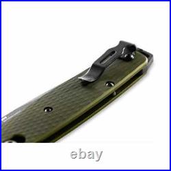 BENCHMADE Bailout 537GY-1 Knife CPM-M4 Carbon Steel & Green 6061-T6 Aluminum