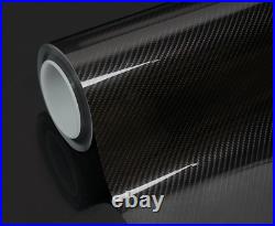 Black 5D Carbon Fibre Vinyl Wrap Sheet Film Sticker Car Wrap Air Bubble Free