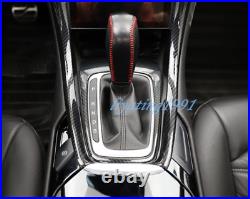 Black Carbon Fiber Car Interior Kit Cover Trim For Ford Fusion Mondeo 13-16