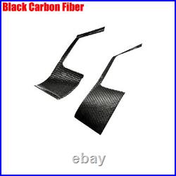 Black Carbon Fiber Car Window Switch Panel Trim Cover For Nissan GT-R R35 08-16