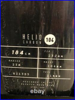 Black Diamond Helio Carbon 104 Skis 184cm BRAND NEW, UNOPENED! Backcountry