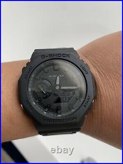 Brand NEW Casio G-Shock GA 2100-1a1 CasiOak Carbon Core Black In Hand Limited