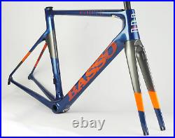 Brand New BASSO Diamante SV Carbon Road Bike Bicycle Frameset Blue 700C 53cm