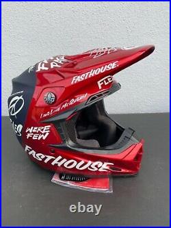 Brand New Bell Moto-9 Carbon Flex Fasthouse Day in the Dirt Red/Navy Medium