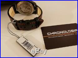Brand New CHRONOLOGIA PILOT Automatic 45.5mm Carbon Fiber Mens Watch MSRP $375