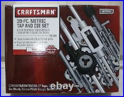 Brand New Craftsman 39 pc. Metric Tap & Die Carbon Steel Set (52383)