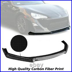 Brand New Fits 13-16 Scion FRS FR-S GT86 Style Front Bumper Lip Carbon Print