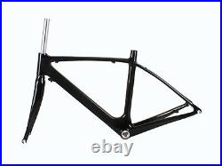 Brand New Full Carbon Glossy Road Bike Frame 46cm Fork (alloy Steerer)