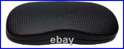 Brand New Ray Ban Eyeglasses Carbon Fiber Black Clamshell Case Sealed Cloth
