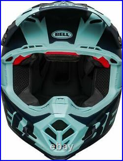 Brand new Bell Moto-9 Carbon Flex Helmet in BREAKAWAY MATTE NAVY/LIGHT BLUE
