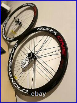 Brand new Campagnolo bora one 50 center lock disc Carbon Wheels