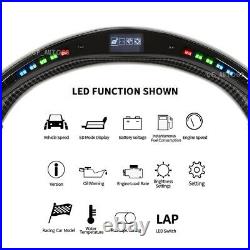 Brand new LED Forged Carbon Fiber Steering Wheel For 2015+ Dodge Challenger SRT