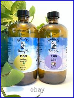 C60 99.95% Pure Carbon Fullerenes in Organic Olive Oil 16oz Antioxidant Rich