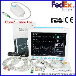 CONTEC CMS8000 co2 Vital Signs ICU Patient Monitor mainstream ETCO2 Capnograph