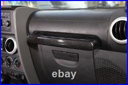 Carbon Fiber 15 pcs Interior Decoration Trim Kit for Jeep Wrangler JK 2007-2010