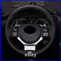 Carbon Fiber Black Steering Wheel Paddle Shift Extension Trim For Lexus IS NX RC