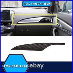 Carbon Fiber Car Central Console Dashboard Panel Trim For Cadillac CT5 2020-2022