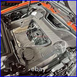 Carbon Fiber Engine Hood Cover Trim For C8 Corvette Stingray HTC 2020 2021-2024