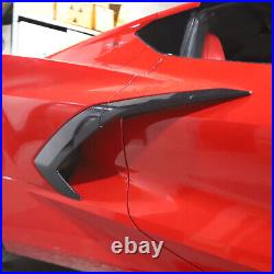 Carbon Fiber Exterior Body Side Air Outlet Cover Trim for Chevrolet Corvette C8