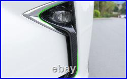 Carbon Fiber Exterior Front Fog Light Strip Trim For Lexus RX350 450h 2016-2019
