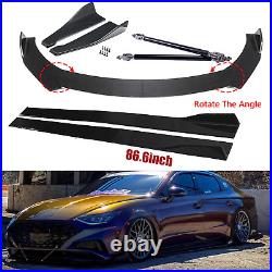 Carbon Fiber For Hyundai Sonata Front Bumper Spoiler+Side Skirt+Rear Body Kits
