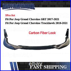 Carbon Fiber For Jeep Grand Cherokee SRT 17-21 Winglet Front Bumper Lip Splitter