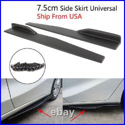 Carbon Fiber Front Bumper Lip Side Skirt Strut Rods For Toyota Corolla XSE