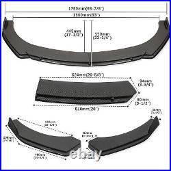 Carbon Fiber Front Bumper Lip /Side Skirt Strut Rods For Toyota GT86/ Scion FR-S