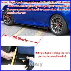Carbon Fiber Front Bumper Lip Side Skirt Strut Rods For VW GTI VR6 337 Hatchback