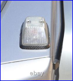 Carbon Fiber Front Hood Turn Signal Light Trim For Benz G Class W463 G63 2012-18
