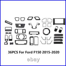 Carbon Fiber Interior Center Console Trim Cover for Ford F150 F-150 2015-2020 Ac