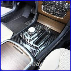 Carbon Fiber Interior Dash Panel Decoration Cover Trim for Chrysler 300/300C 15+
