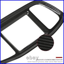 Carbon Fiber Interior Dashboard Steering Wheel Cover Trim for Dodge Charger 15+