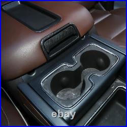Carbon Fiber Interior Decoration Cover Trim Kit For Chevy Silverado GMC 2014-17