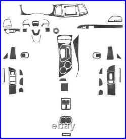 Carbon Fiber Interior Full Kit Cover Trim For Dodge Challenger 2015-2020