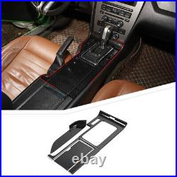 Carbon Fiber Interior Full Set Dash Panel Cover Trim Kit For Ford Mustang 10-13