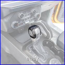 Carbon Fiber Interior Steering Wheel Dash Decor Cover Trim for Ford Bronco 2021+