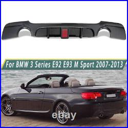Carbon Fiber Rear Diffuser Lip For BMW 3 Series E92 E93 2 Door M-Tech Bumper