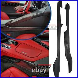 Carbon Fiber Side Center Console Trim For Corvette C8 Coupe Convertible Z51 Z06