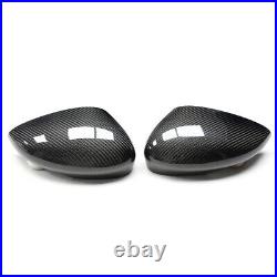 Carbon Fiber Side Door Wing Mirror Replacment Cap Cover For Ford Fiesta 10-18