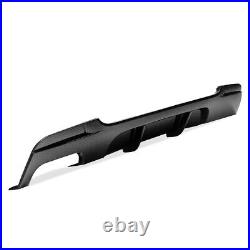 Carbon Look ABS Dual Exhuasts Rear Diffuser For BMW E92 E93 M Sport 2006-2014
