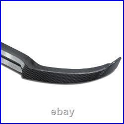 Carbon Look Front Bumper Lip Spoiler For Benz W205 C205 A205 C43 AMG Line 14-18