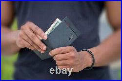 Carbon Sesto Classic Leather Bifold Slim Wallet